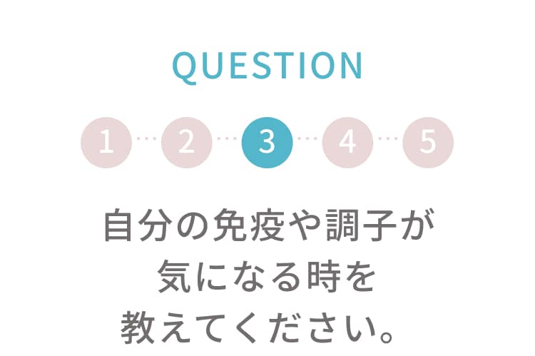 q3 年齢とともに免疫の関心度が高くなっていることをご存知ですか？