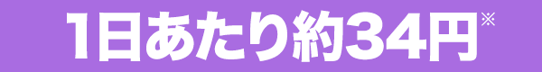 1日あたり34円※