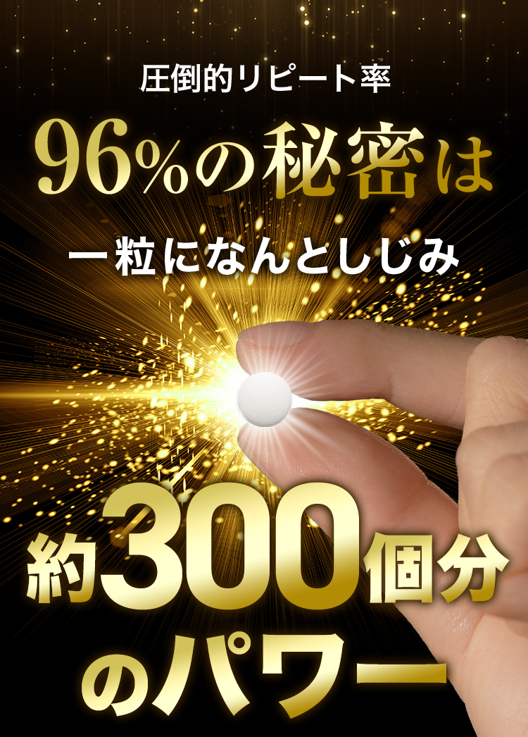 圧倒的リピート率96%の秘密は一粒になんとしじみ 約300個分のパワー